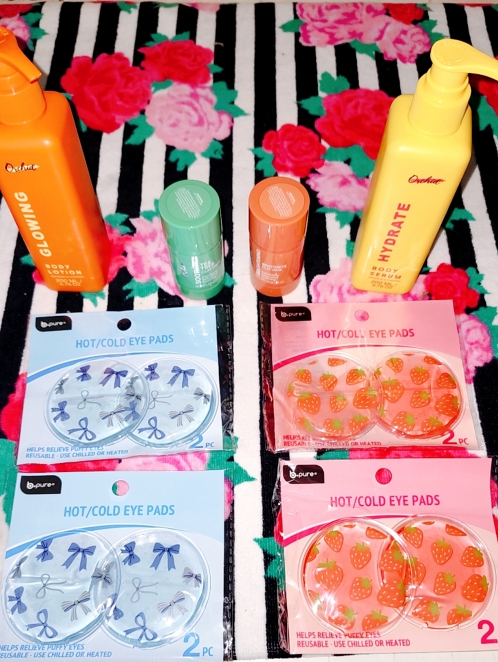 Hydrate & Glowing Body Serum and Lotion - Yellow & Orange